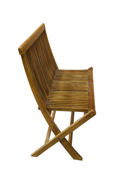 Ala Teak Wood Indoor Outdoor Patio Garden Yard Folding Chair Seat Teak ...